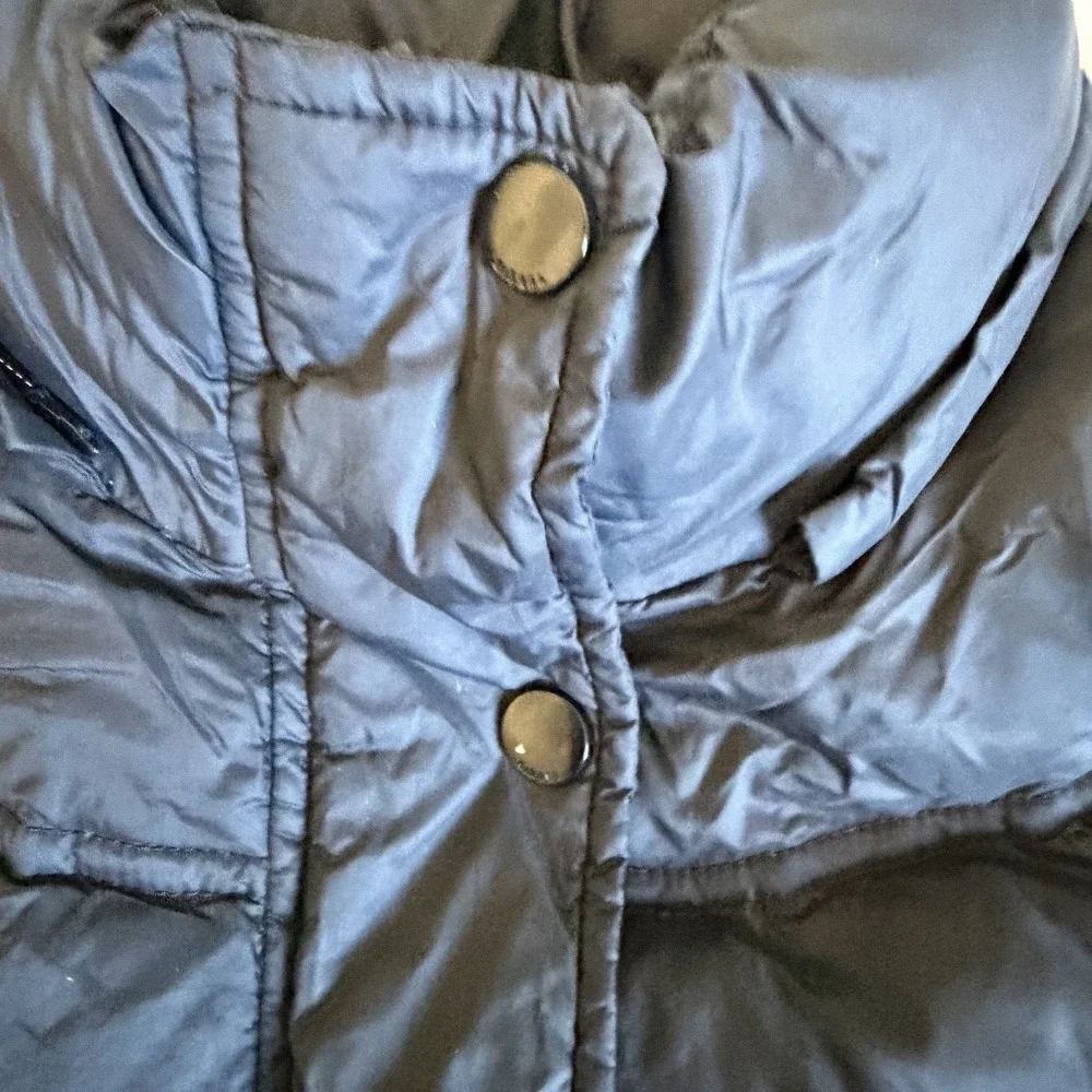 DIESEL Girls Sz 7S Black Down Puffer Coat- No Hood